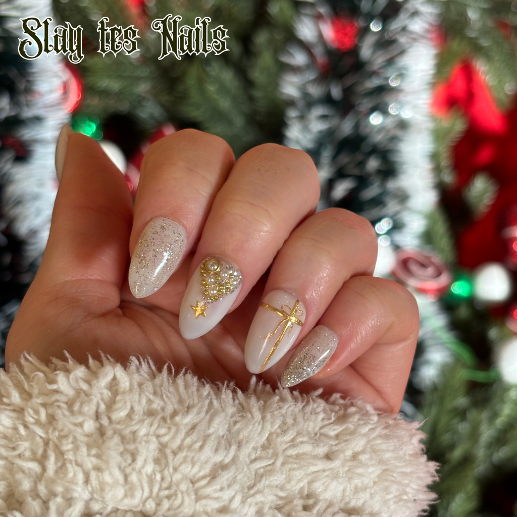 Mon beau sapin doré - Set de 10 Press-on nails