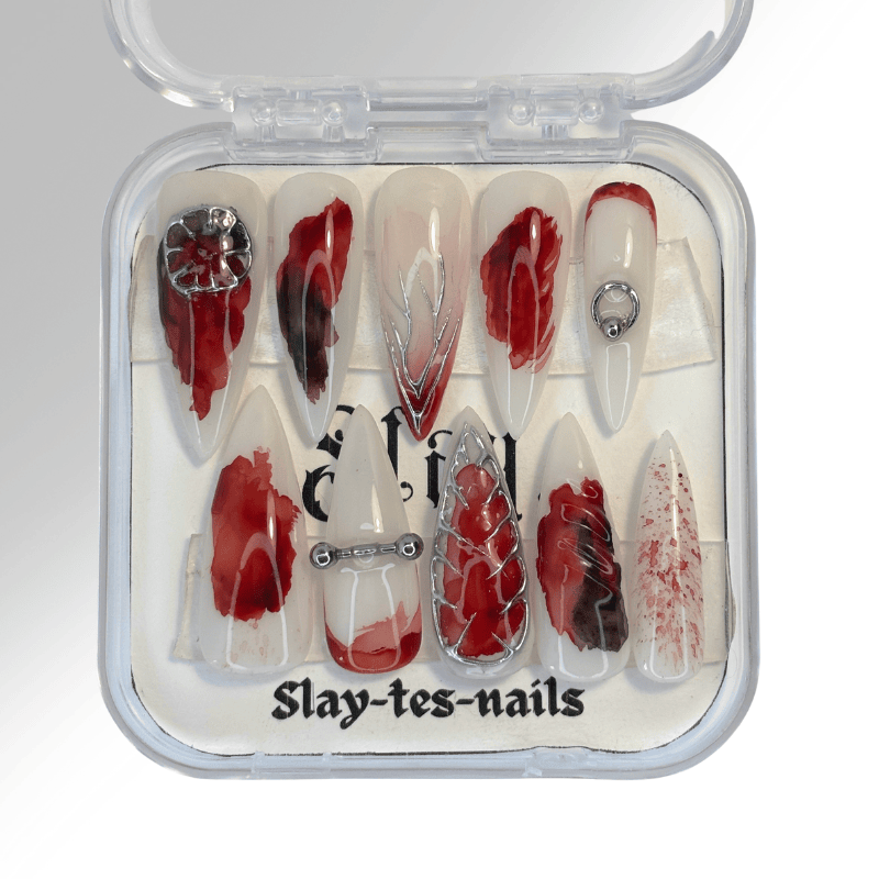 Glossy Vampire - Set de 10 press on nails Slay tes Nails