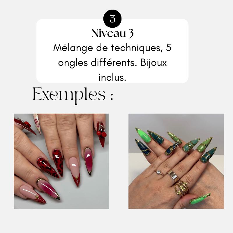 Set 100% personnalisé - Set de 10 press on nails Slay tes Nails