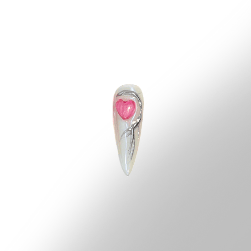 Cyber pink 1 - press on individuel Slay tes Nails