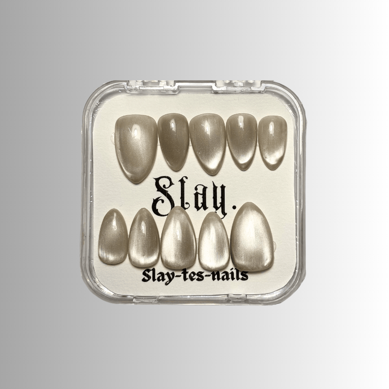 Cat eyes nude - Set de 10 press on nails