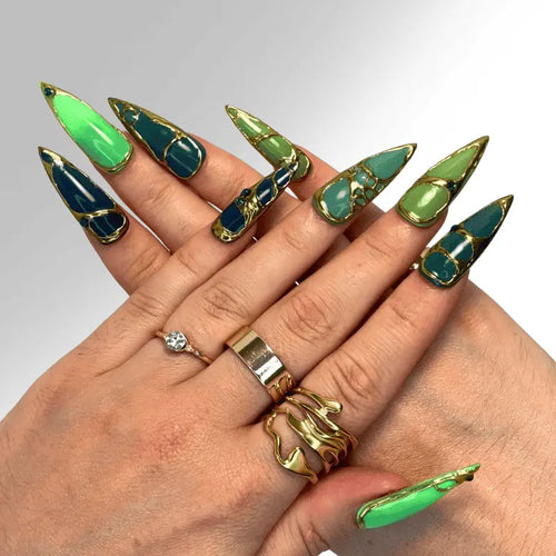 Green dream - Set de 10 press on nails Slay tes Nails