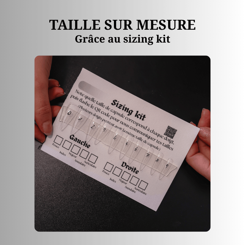 Rouge Acier - Set de 10 press on nails