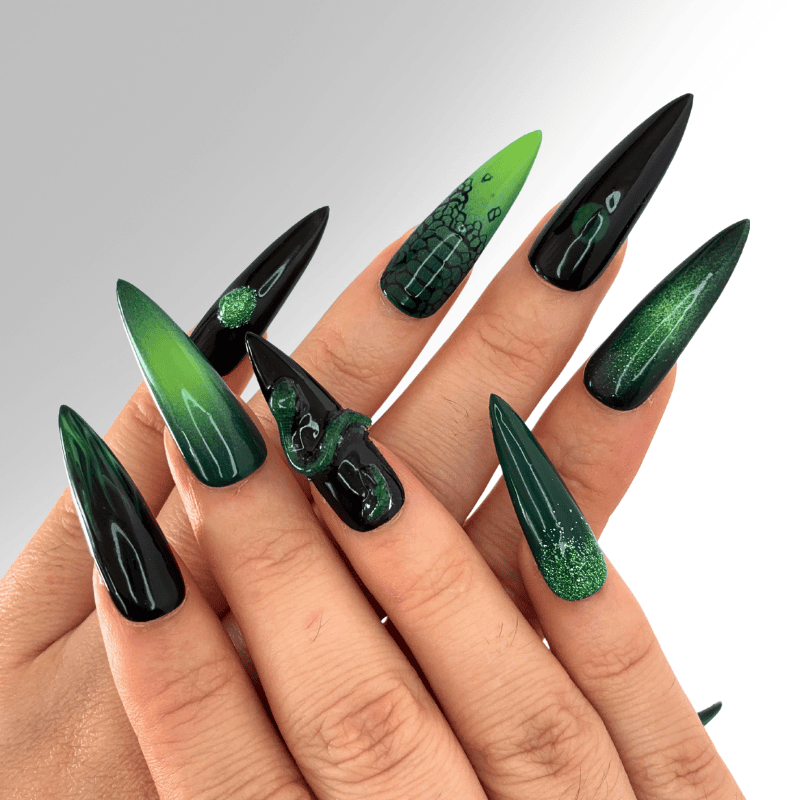 Vipère - Set de 10 press on nails Slay tes Nails