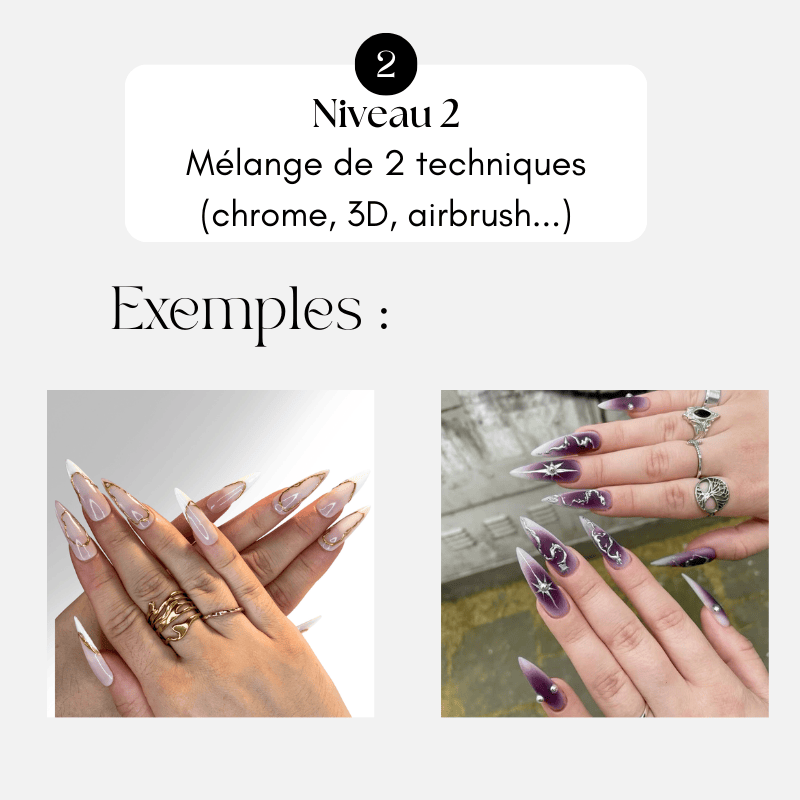 Set 100% personnalisé - Set de 10 press on nails Slay tes Nails