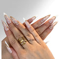 Golden French - Set de 10 press on nails Slay tes Nails