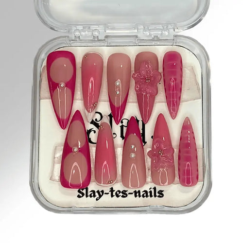 Pink Summer - Set de 10 press on nails Slay tes Nails