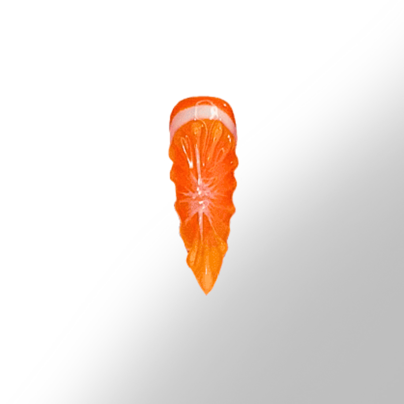 Orange 3D - press on individuel Slay tes Nails